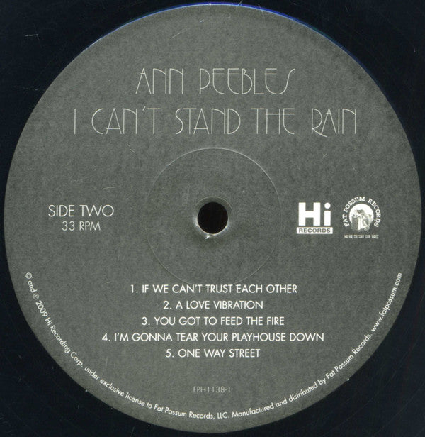 Ann Peebles : I Can’t Stand The Rain (LP, Album, RE)