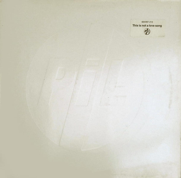 PiL ~ This Is Not A Love Song (Vinyl) - Djungel & Jazz