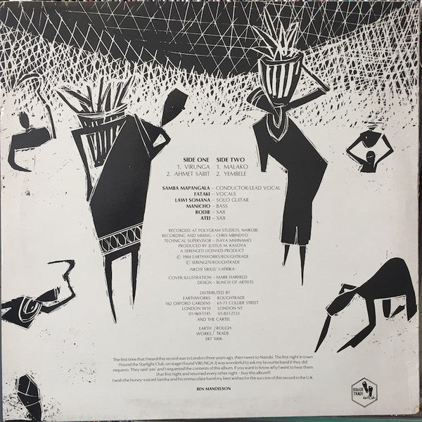 Samba Mapangala And Orchestre Virunga ~ Malako (Vinyl) - Djungel & Jazz