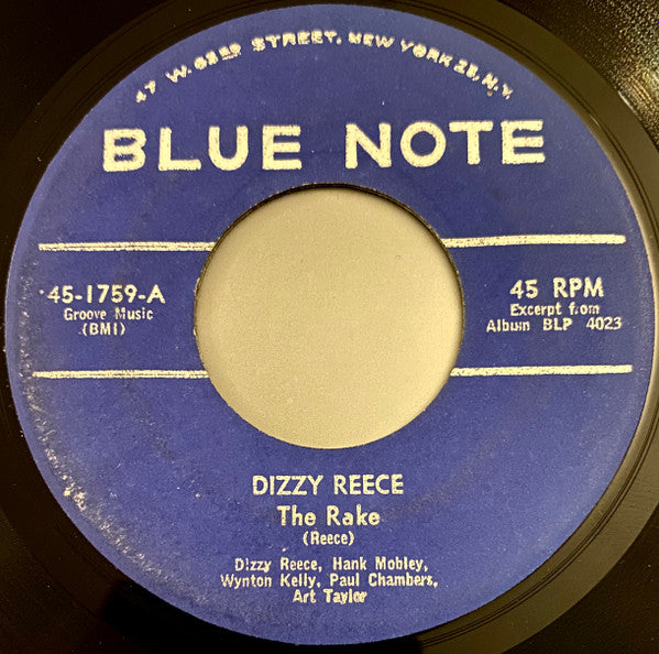 Dizzy Reece : The Rake / The Rebound (7")