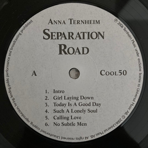 Anna Ternheim ~ Separation Road (Vinyl) - Djungel & Jazz