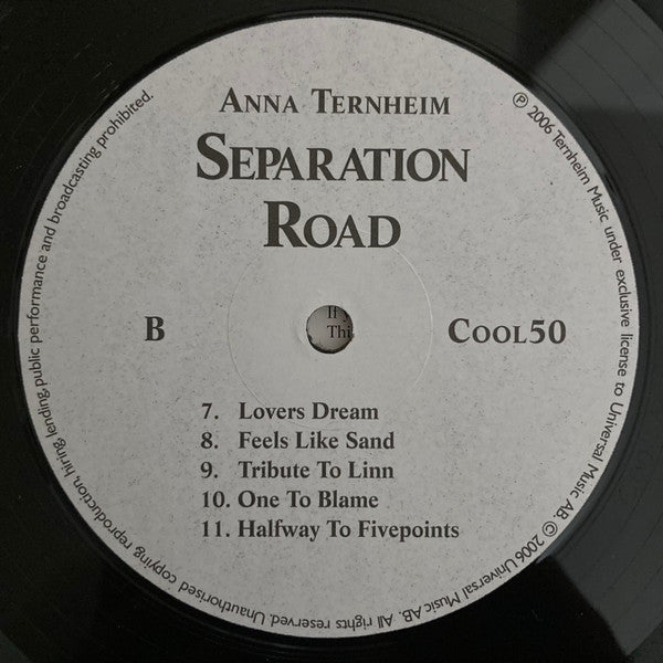 Anna Ternheim ~ Separation Road (Vinyl) - Djungel & Jazz