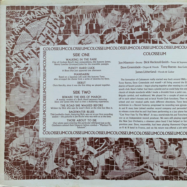 Colosseum ~ Those Who Are About To Die Salute You (Vinyl) - Djungel & Jazz