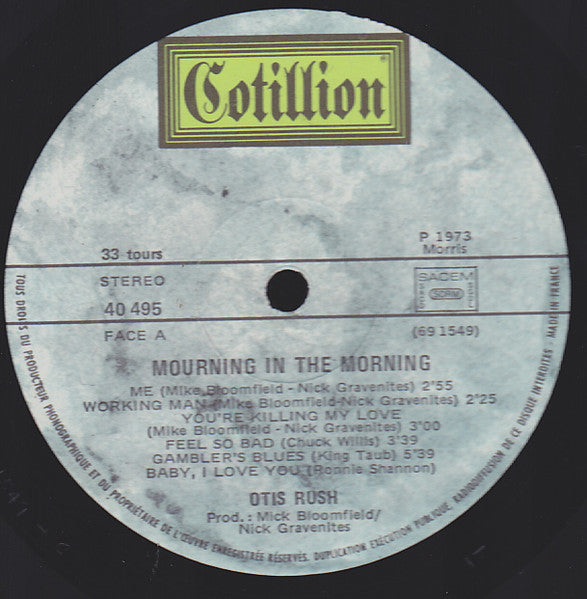 Otis Rush ~ Mourning In The Morning (Vinyl) - Djungel & Jazz