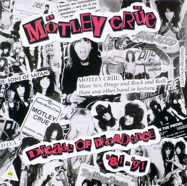 Mötley Crüe ~ Decade Of Decadence '81-'91 (Vinyl) - Djungel & Jazz