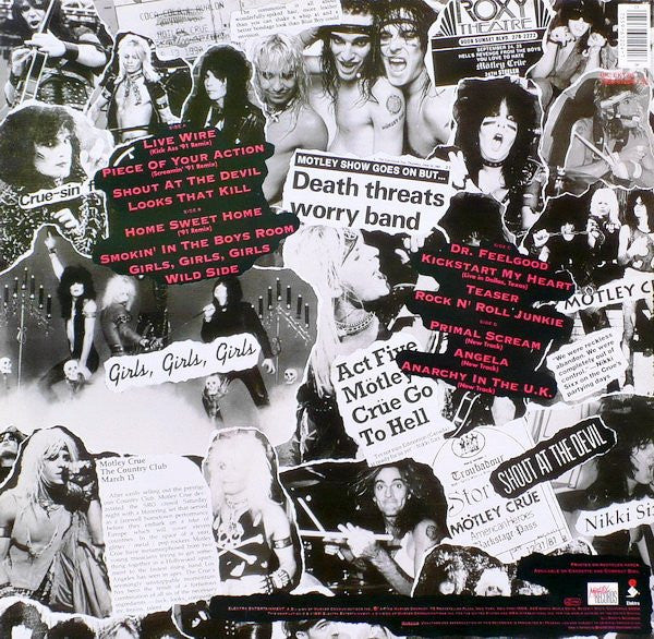 Mötley Crüe : Decade Of Decadence '81-'91 (2xLP, Comp)