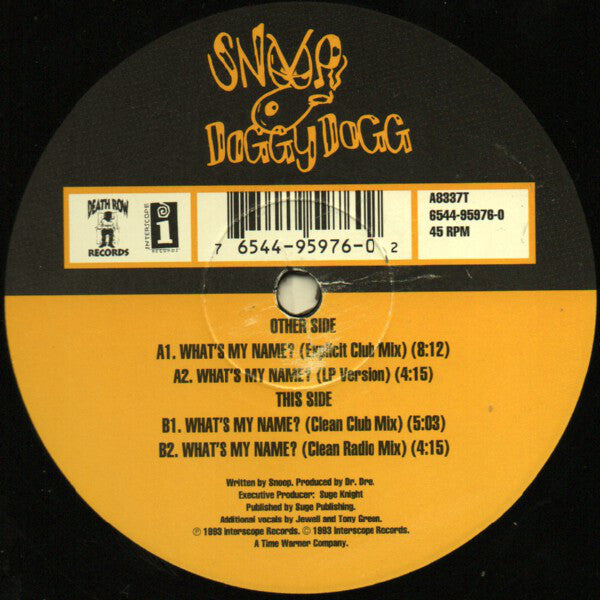 Snoop Dogg ~ What's My Name? (Vinyl) - Djungel & Jazz