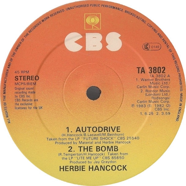Herbie Hancock ~ Autodrive (Vinyl) - Djungel & Jazz