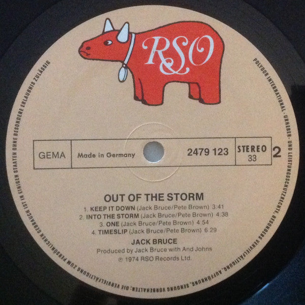Jack Bruce ~ Out Of The Storm (Vinyl) - Djungel & Jazz