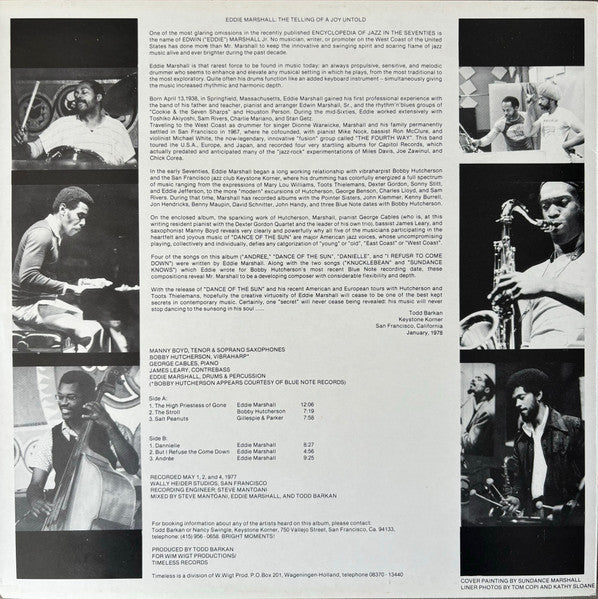 Eddie Marshall  ~ Dance Of The Sun (Vinyl) - Djungel & Jazz