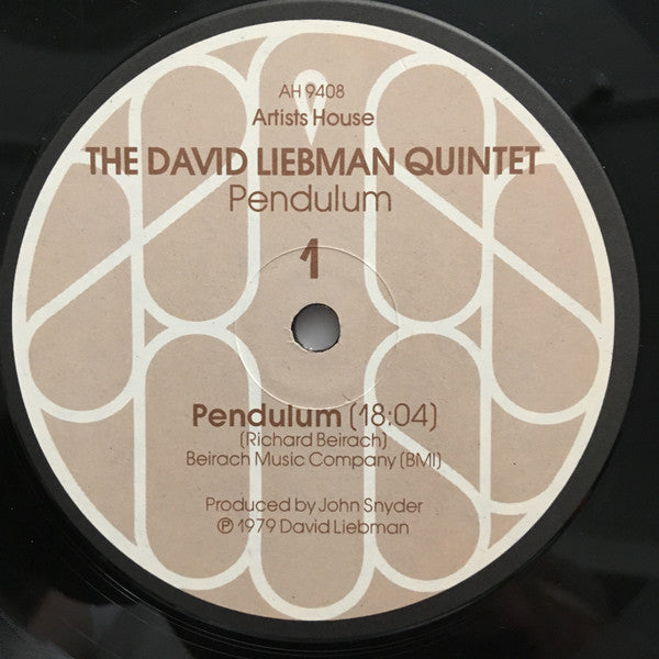 The David Liebman Quintet ~ Pendulum (Vinyl) - Djungel & Jazz