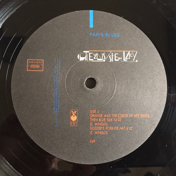 Gil Evans / Steve Lacy ~ Paris Blues (Vinyl) - Djungel & Jazz
