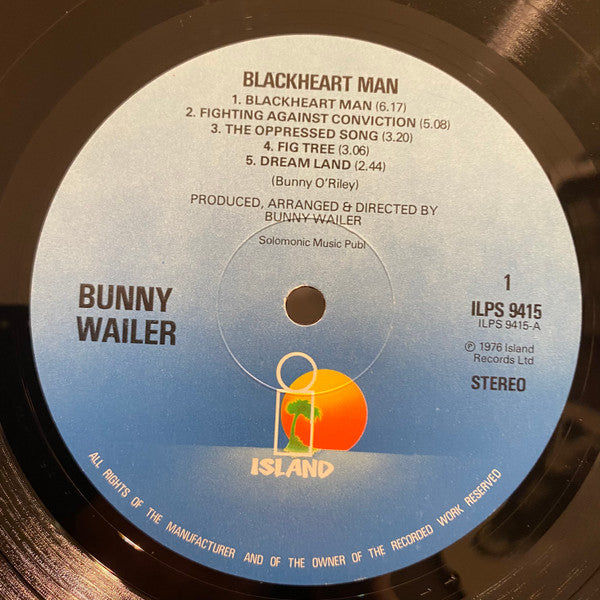 Bunny Wailer ~ Blackheart Man (Vinyl) - Djungel & Jazz