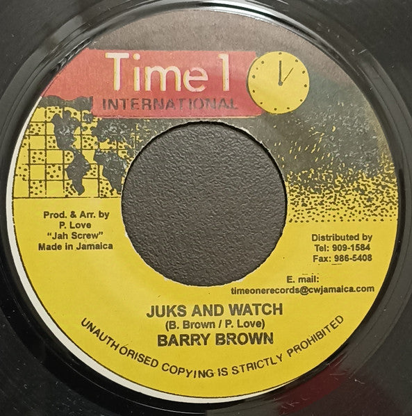 Barry Brown : Juks And Watch (7", RP)