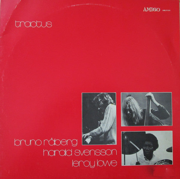 Bruno Råberg, Harald Svensson, Leroy Lowe : Tractus (LP, Album)