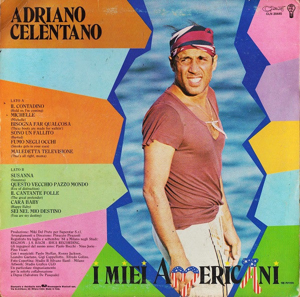 Adriano Celentano ~ I Miei Americani (Tre Puntini) (Vinyl) - Djungel & Jazz