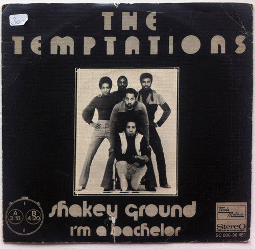 The Temptations : Shakey Ground (7", Single)