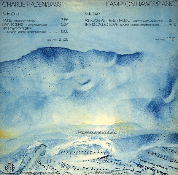 Charlie Haden / Hampton Hawes ~ As Long As There's Music (Vinyl) - Djungel & Jazz
