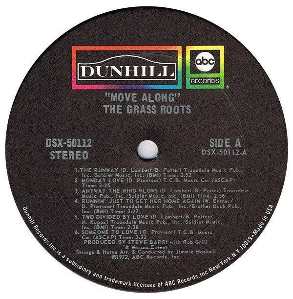 The Grass Roots ~ Move Along (Vinyl) - Djungel & Jazz
