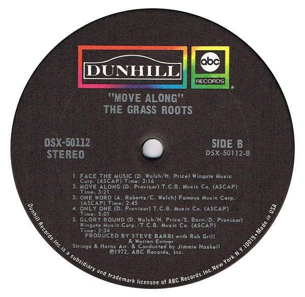 The Grass Roots ~ Move Along (Vinyl) - Djungel & Jazz