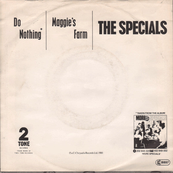 The Specials : Do Nothing (7", Single)