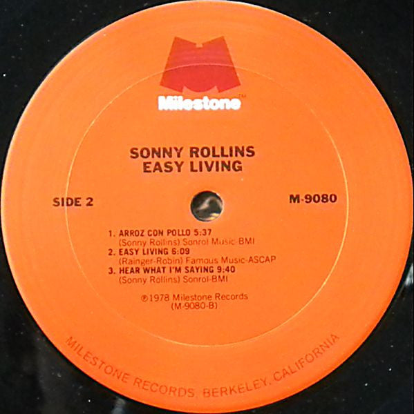 Sonny Rollins ~ Easy Living (Vinyl) - Djungel & Jazz