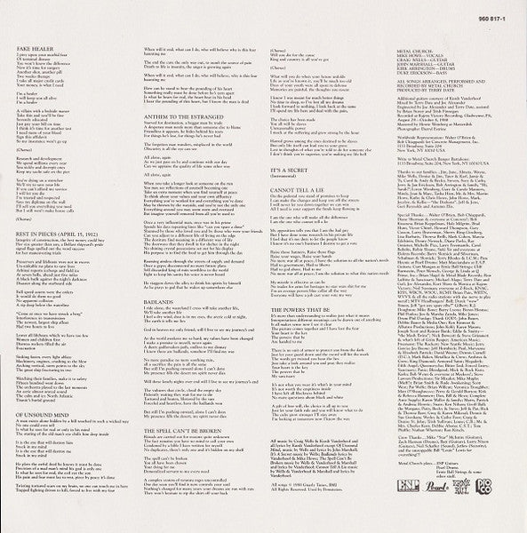 Metal Church : Blessing In Disguise (LP, Album)