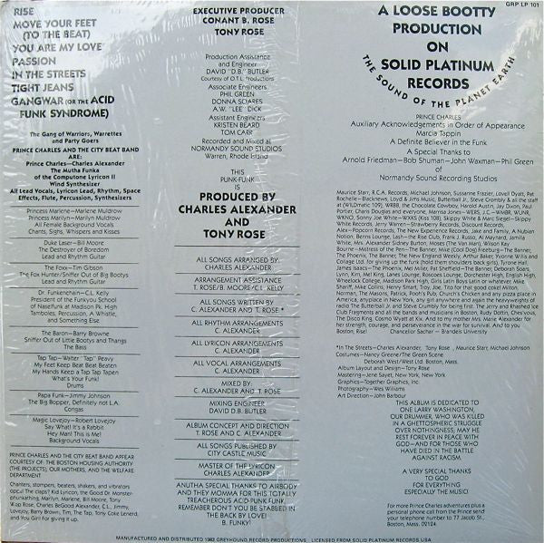 Prince Charles And The City Beat Band : Gang War (LP, Album)