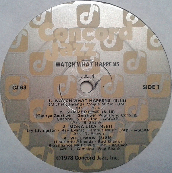 L.A.4 ~ Watch What Happens (Vinyl) - Djungel & Jazz