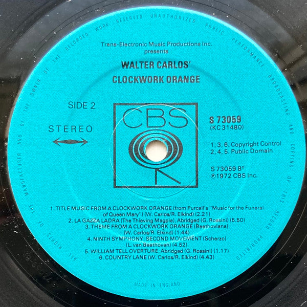 Walter Carlos ~ Walter Carlos' Clockwork Orange (Vinyl) - Djungel & Jazz