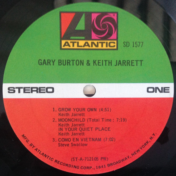Gary Burton & Keith Jarrett ~ Gary Burton & Keith Jarrett (Vinyl) - Djungel & Jazz