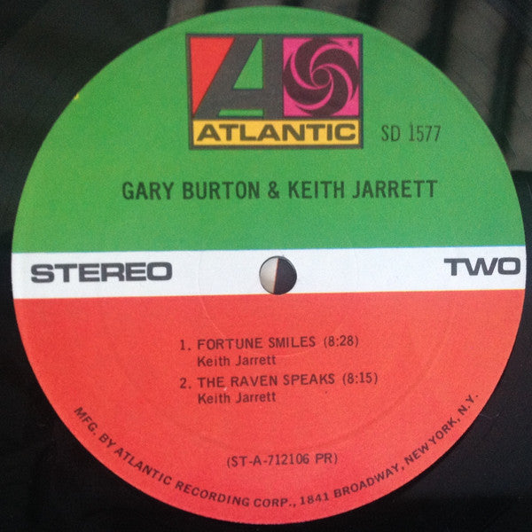 Gary Burton & Keith Jarrett ~ Gary Burton & Keith Jarrett (Vinyl) - Djungel & Jazz