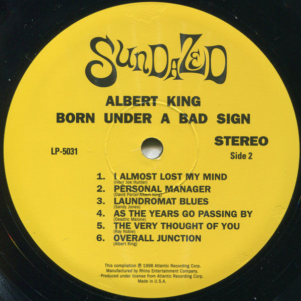 Albert King ~ Born Under A Bad Sign (Vinyl) - Djungel & Jazz