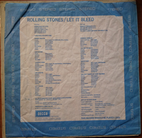 The Rolling Stones ~ Let It Bleed (Vinyl) - Djungel & Jazz