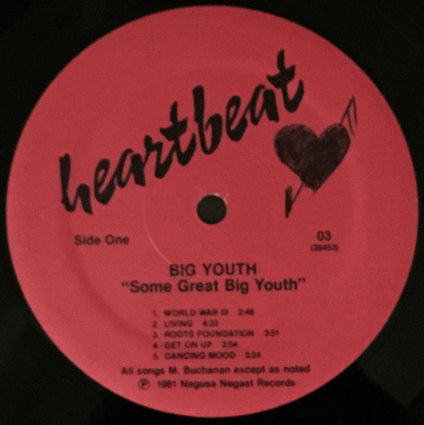 Big Youth : Some Great Big Youth (LP, Album)