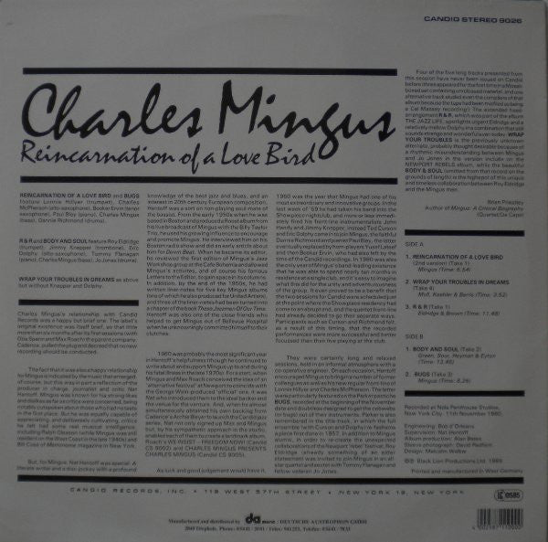 Charles Mingus : Reincarnation Of A Love Bird (LP, Album)