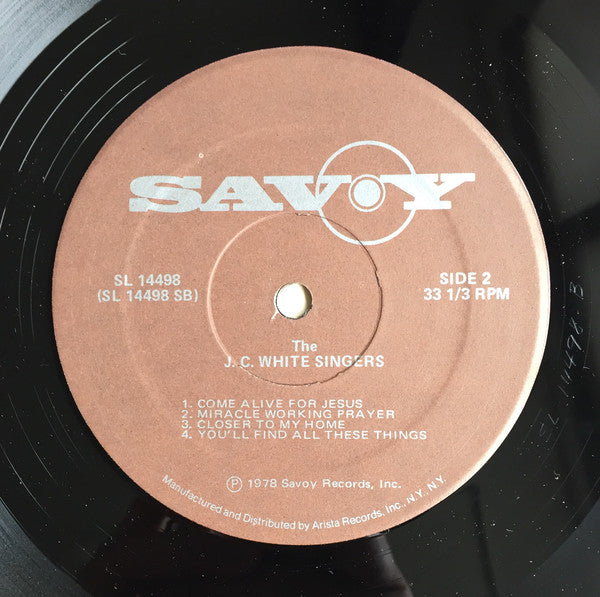 The J.C. White Singers ~ Come Alive For Jesus (Vinyl) - Djungel & Jazz