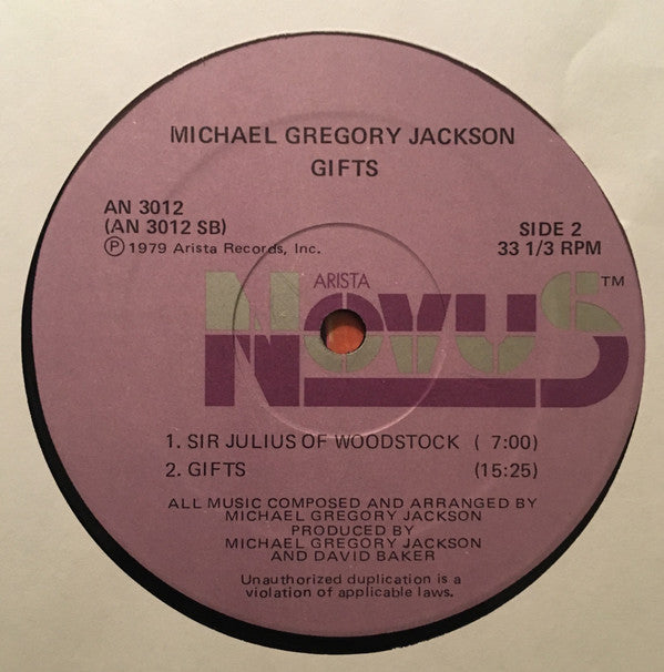 Michael Gregory Jackson ~ Gifts (Vinyl) - Djungel & Jazz