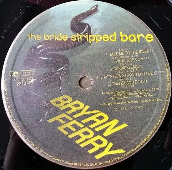 Bryan Ferry ~ The Bride Stripped Bare (Vinyl) - Djungel & Jazz