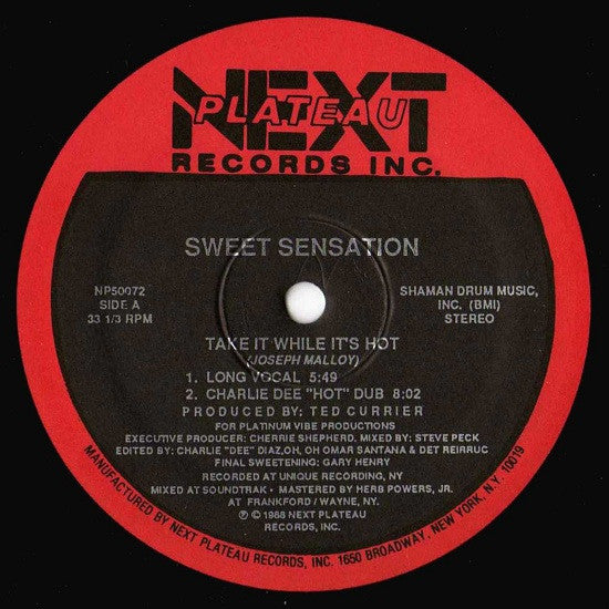 Sweet Sensation ~ Take It While It's Hot (Vinyl) - Djungel & Jazz