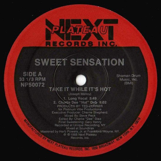 Sweet Sensation ~ Take It While It's Hot (Vinyl) - Djungel & Jazz