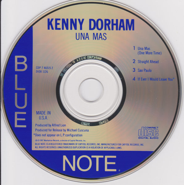 Kenny Dorham ~ Una Mas (One More Time) (Vinyl) - Djungel & Jazz