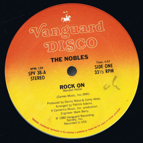 The Nobles ~ Rock On / Jealousy (Vinyl) - Djungel & Jazz