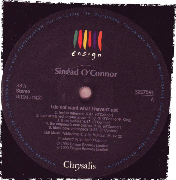 Sinéad O'Connor ~ I Do Not Want What I Haven't Got (Vinyl) - Djungel & Jazz
