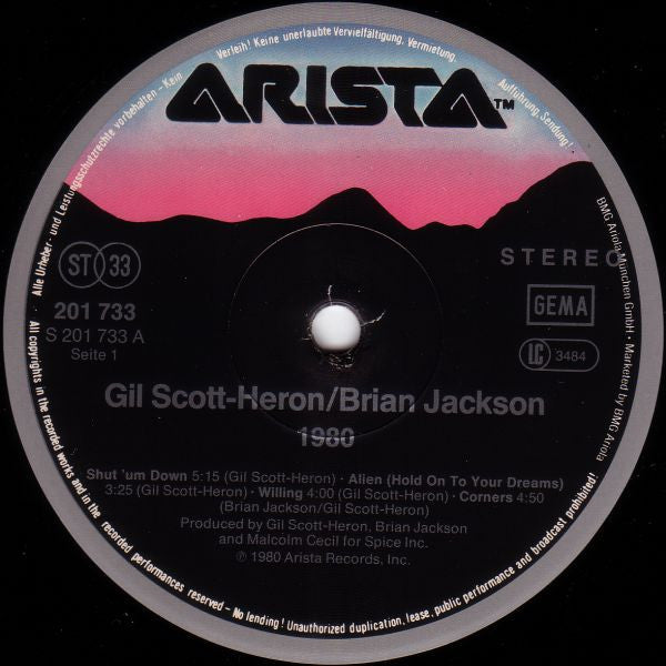 Gil Scott-Heron & Brian Jackson ~ 1980 (Vinyl) - Djungel & Jazz