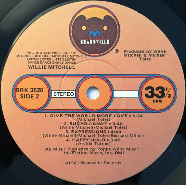 Willie Mitchell ~ Willie...Mitchell...Listen...Dance (Vinyl) - Djungel & Jazz