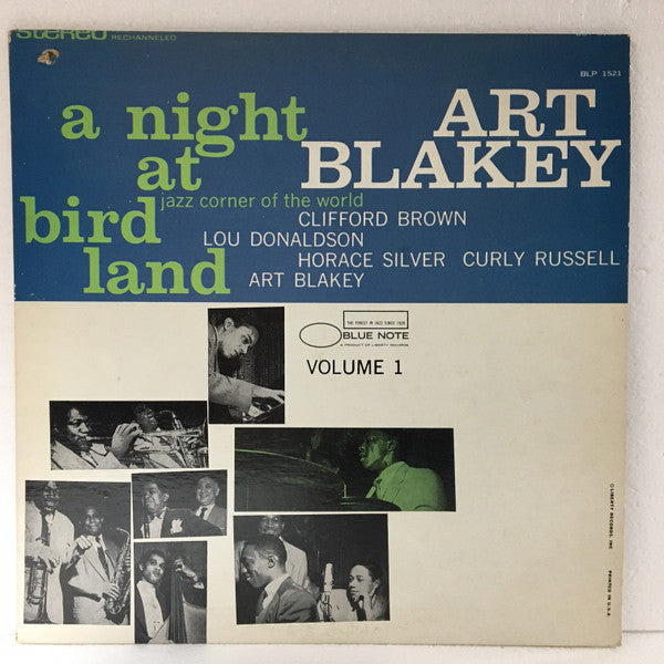 Art Blakey Quintet : A Night At Birdland Volume 1 (LP, Comp, RE)