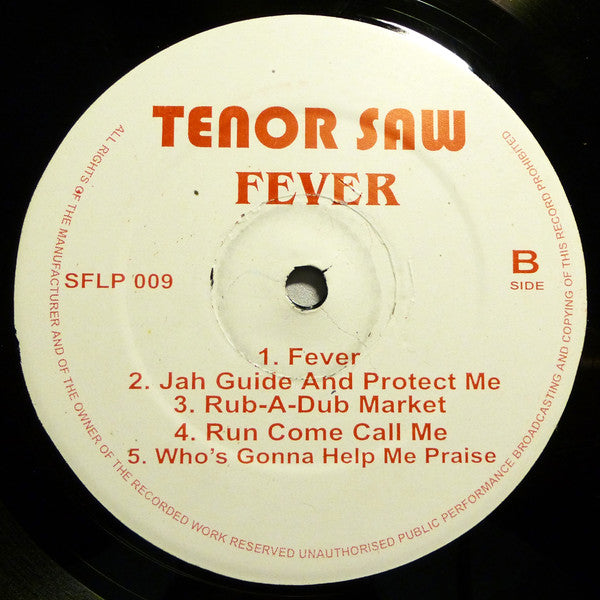 Tenor Saw : Fever (LP, Album, RE, red)