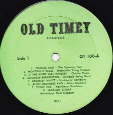 Various ~ Old Time Southern Dance Music : The String Bands Vol 1 (Vinyl) - Djungel & Jazz