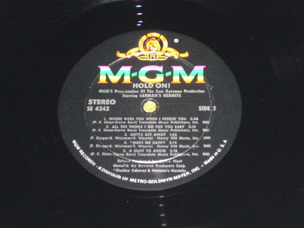 Herman's Hermits ~ Hold On! (Music From The Original Sound Track) (Vinyl) - Djungel & Jazz